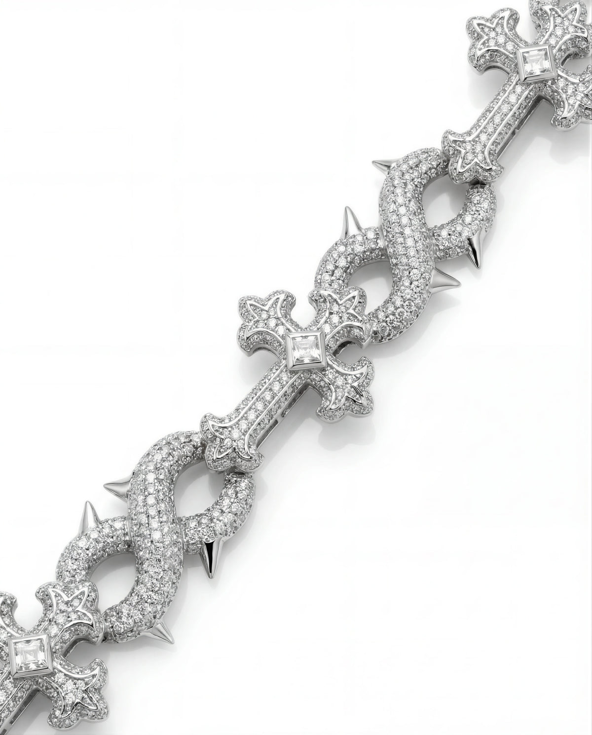 18MM Thorned Chrome Chain