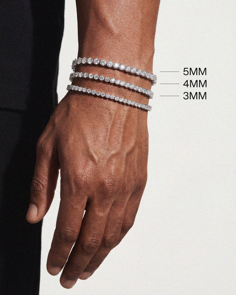 3 Prong Setting Tennis Bracelet